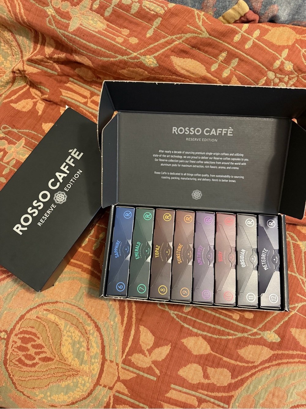 Nespresso Rosso Caffè Reserve Edition Capsule Set in Black